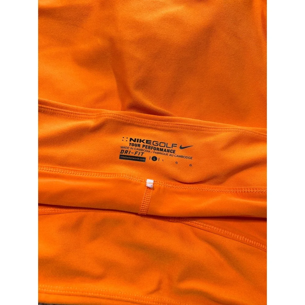 Nike Golf Tour Performance Orange Dri-FIT Skort Zipper Pockets Womens Large